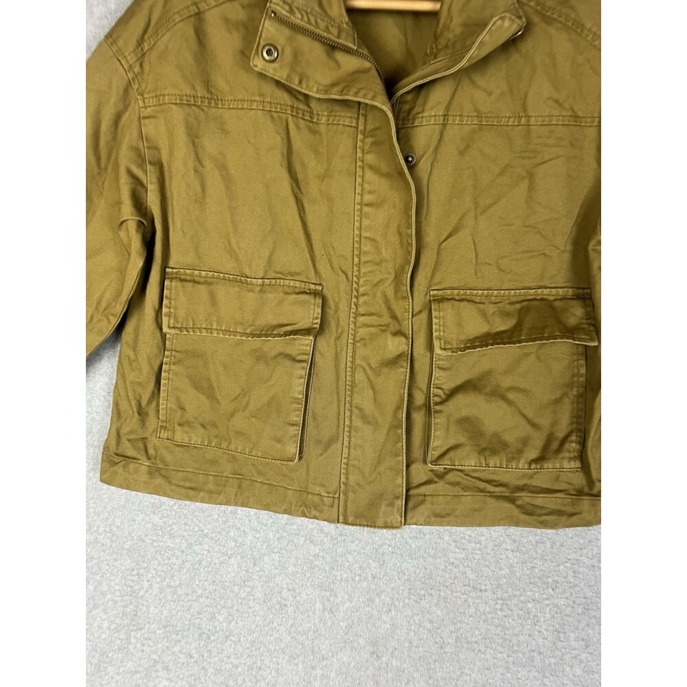 Old Navy Utility Bomber Jacket Olive Green Small NWT - Picture 6 of 10